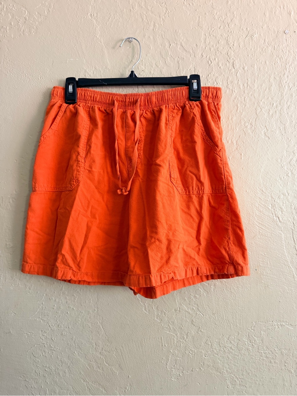 Basic Editions High-Waist Women's Orange Drawstring Shorts
